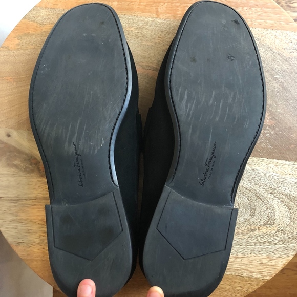 Salvatore Ferragamo Grandioso Black Suede Loafer main image 4